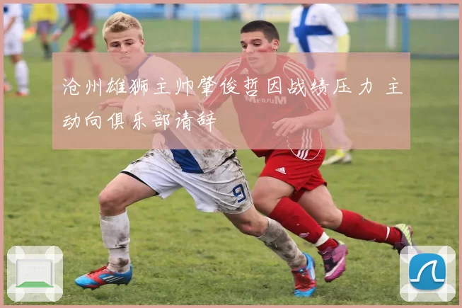 沧州雄狮主帅肇俊哲因战绩压力 主动向俱乐部请辞